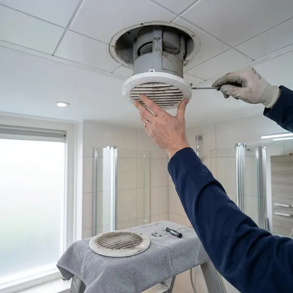 Badkamerafzuiging schoonmaken stap voor stap