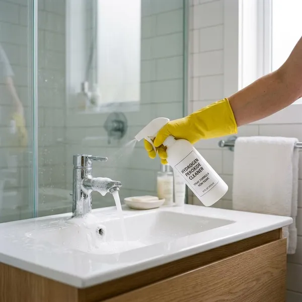 Waar waterstofperoxide goed voor werkt in de badkamer