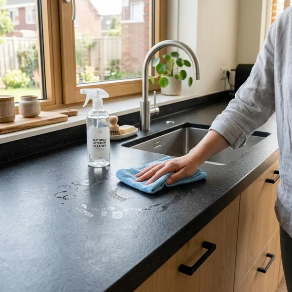 composiet keukenblad schoonmaken