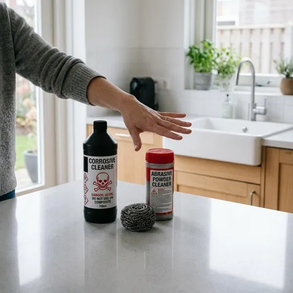 Hardnekkige Vlekken op Composiet Verwijderen