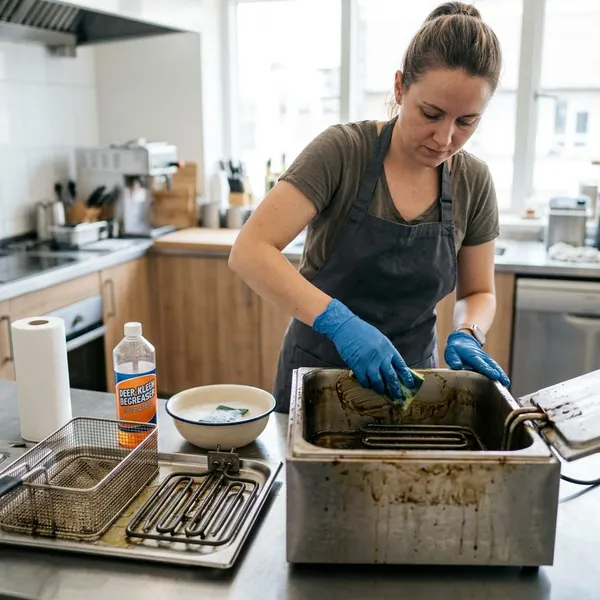 Wat je nodig hebt om je frituurpan schoon te maken