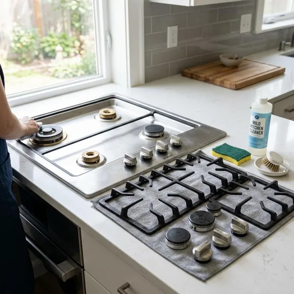 Gaskookplaat schoonmaken stap voor stap