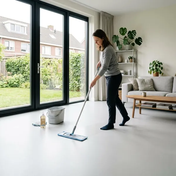 Vlekken van een Gietvloer Verwijderen