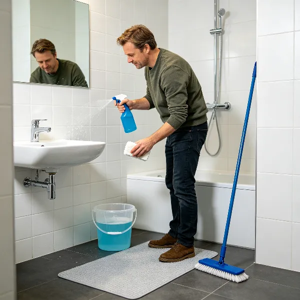 Welke plekken in de badkamer moet je schoonmaken bij voetschimmel