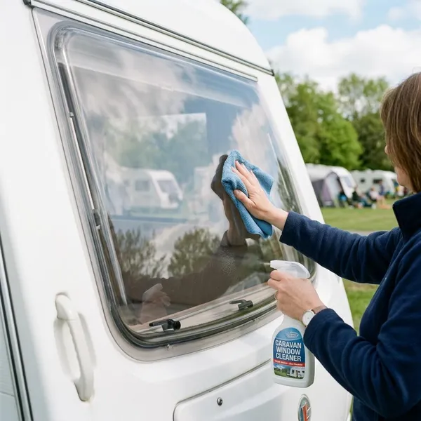 kunststof ramen caravan schoonmaken