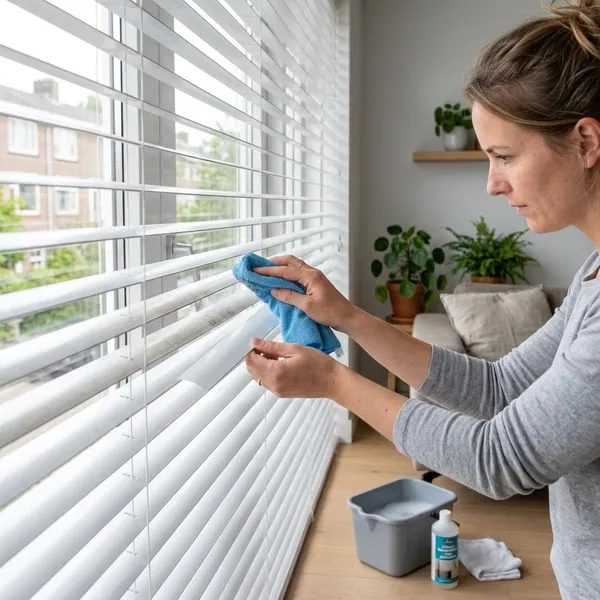 luxaflex schoonmaken