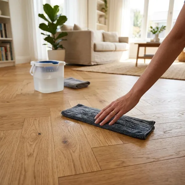parket schoonmaken met water