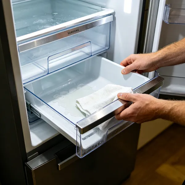 samsung koelkast lade schoonmaken