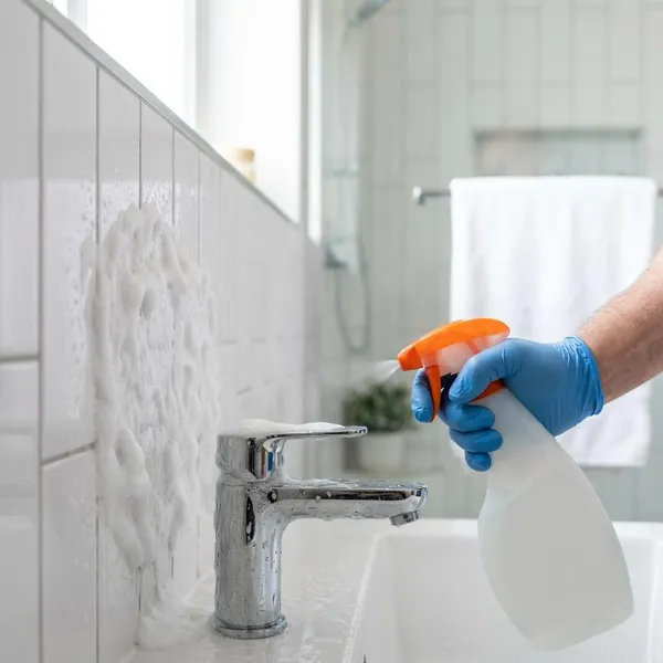 schoonmaak schuim badkamer