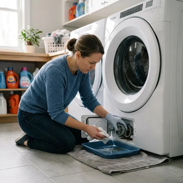 whirlpool wasmachine handleiding pomp schoonmaken